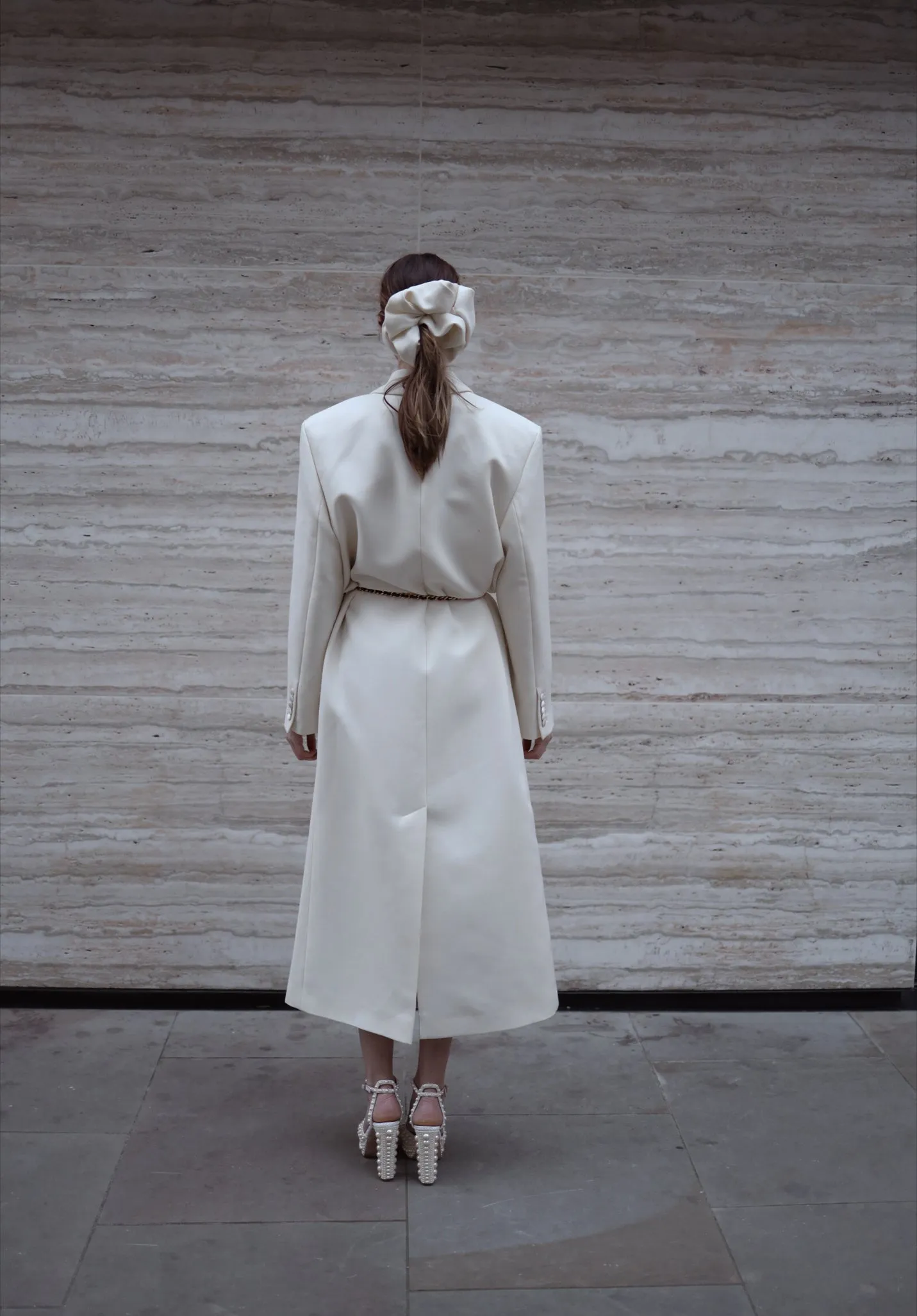 London Duster Coat in English Cream