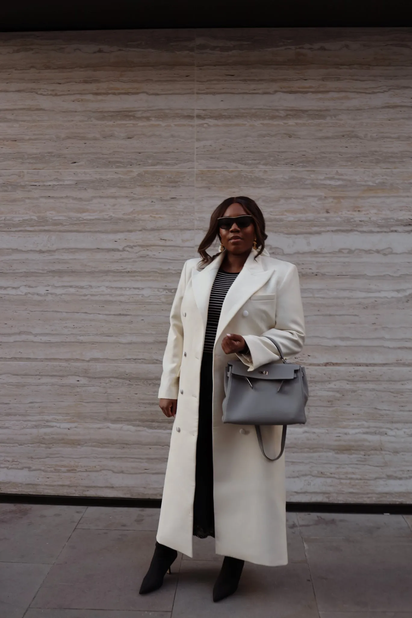 London Duster Coat in English Cream