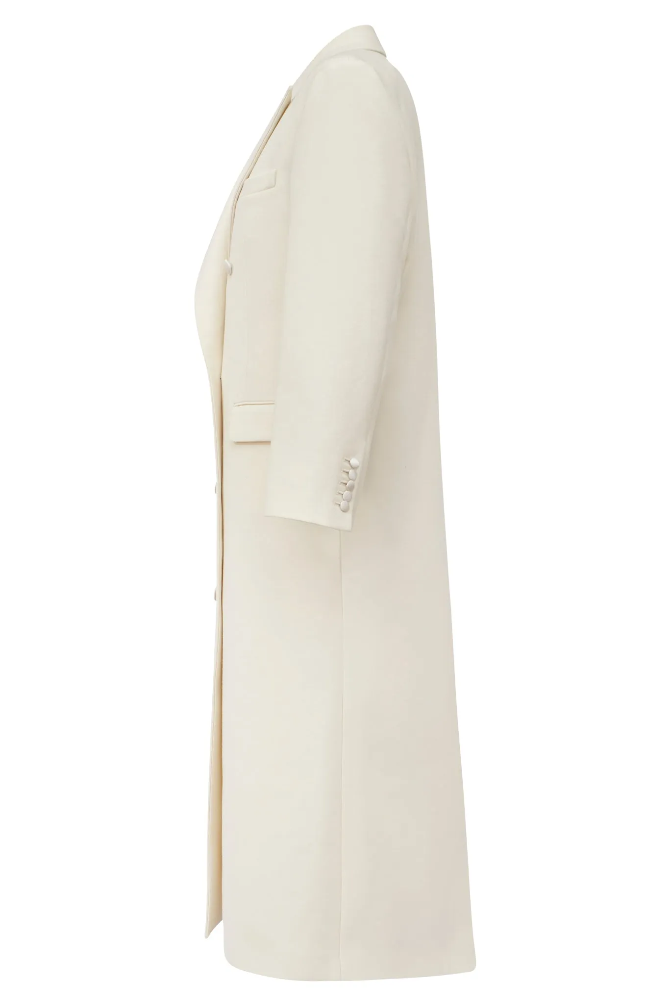 London Duster Coat in English Cream