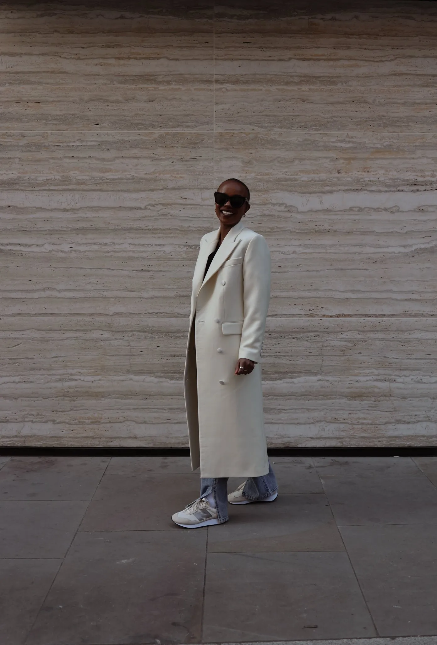 London Duster Coat in English Cream