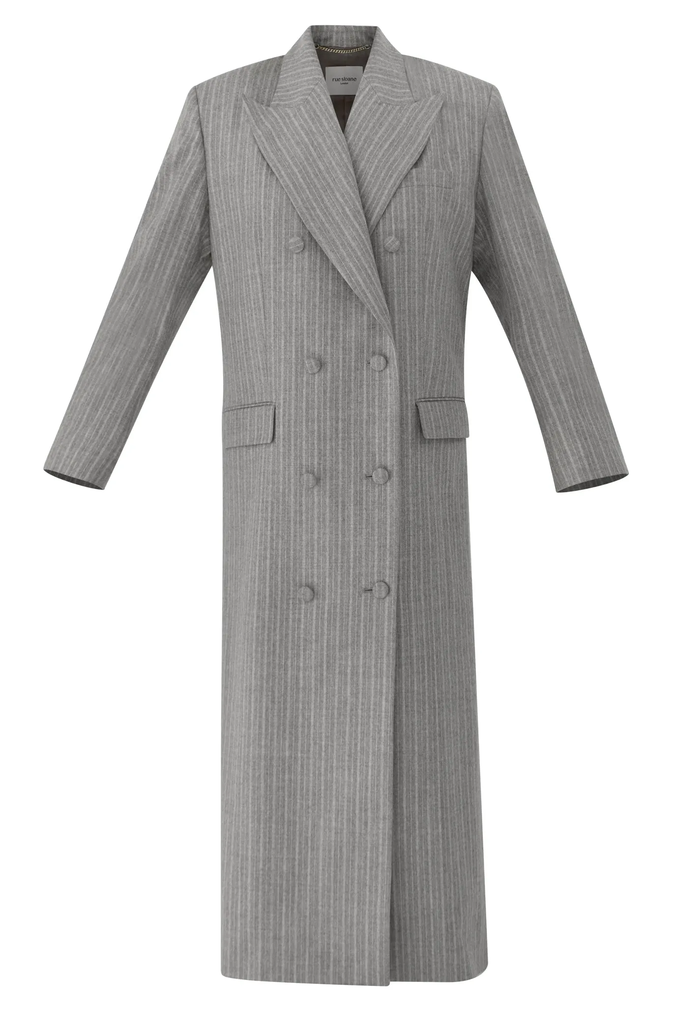 London Duster Coat in Italian Grey