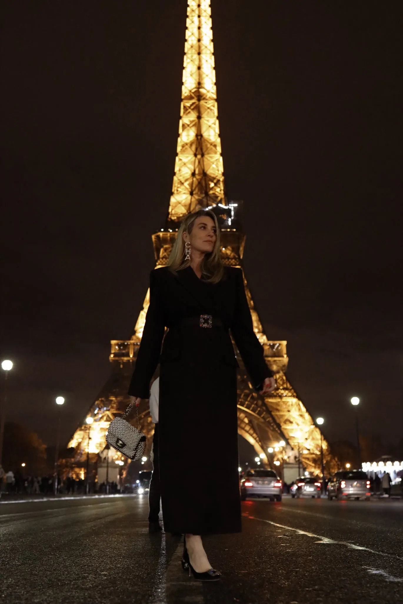 London Duster Coat in Onyx Black
