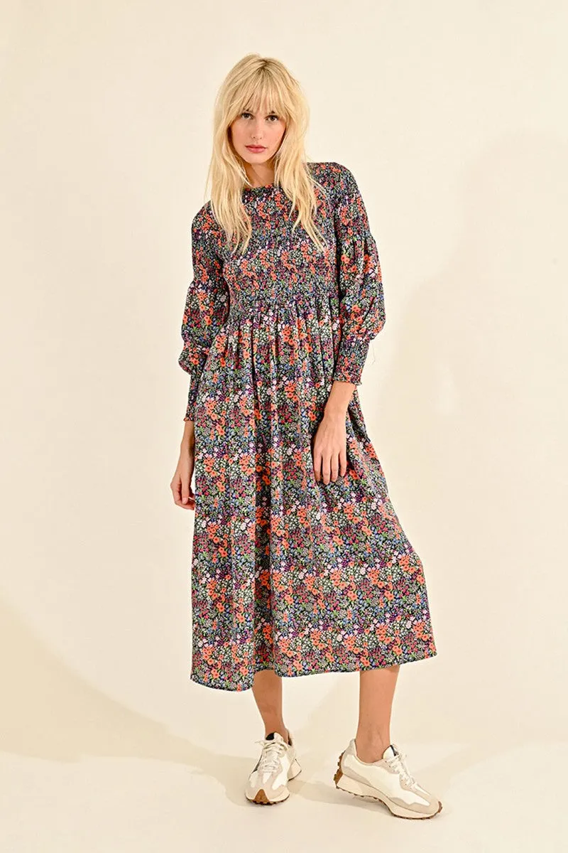 LONG FLORAL DRESS