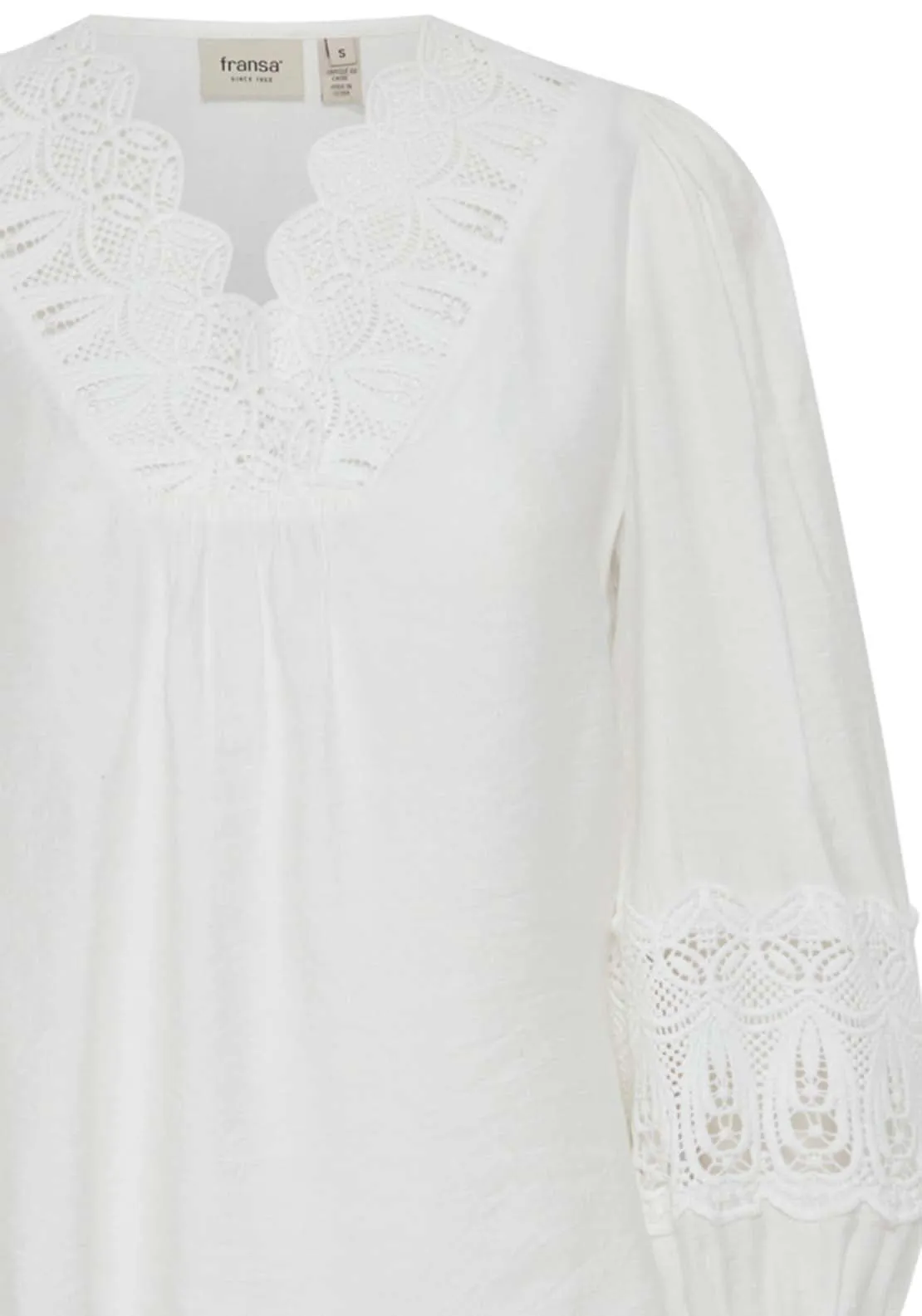 Long Sleeve Blouse - White