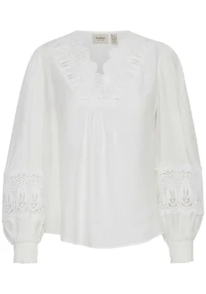 Long Sleeve Blouse - White