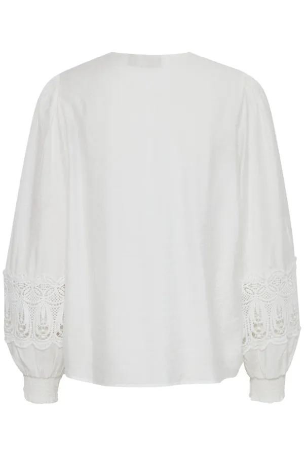 Long Sleeve Blouse - White
