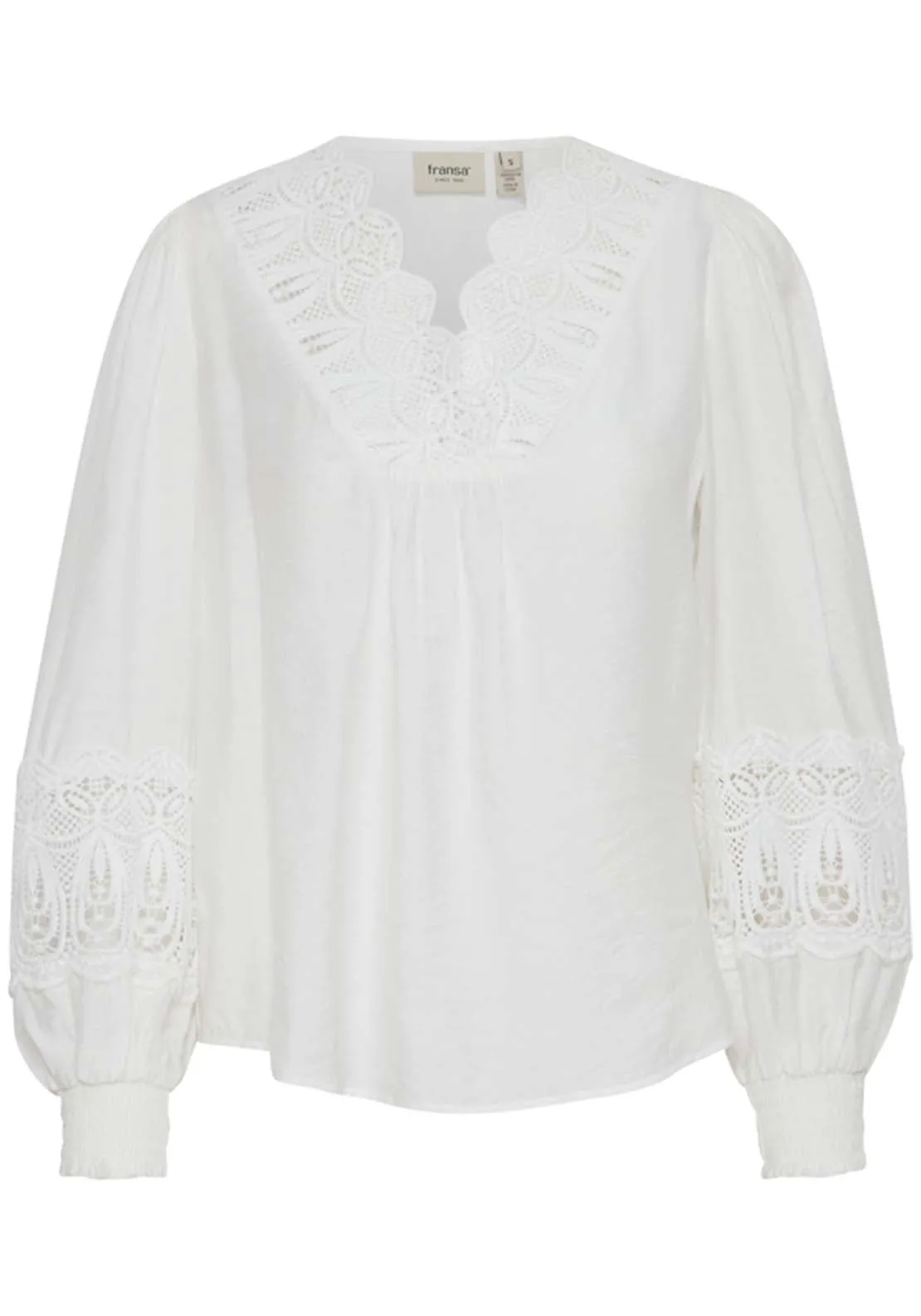 Long Sleeve Blouse - White