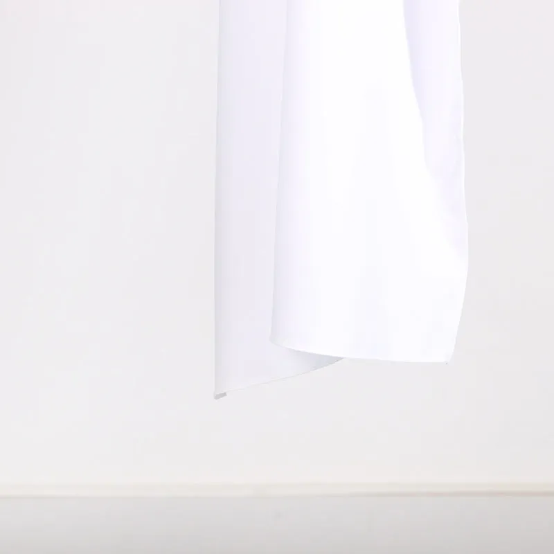 LONG TIE BLOUSE - WHITE
