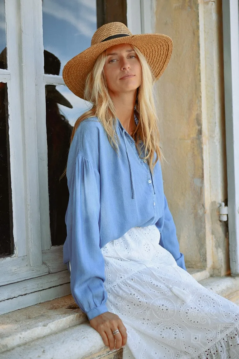 LOOSE TENCEL BLOUSE