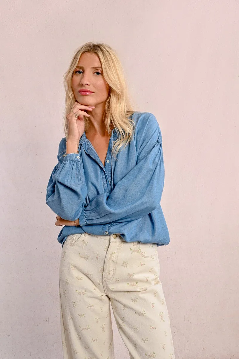 LOOSE TENCEL BLOUSE