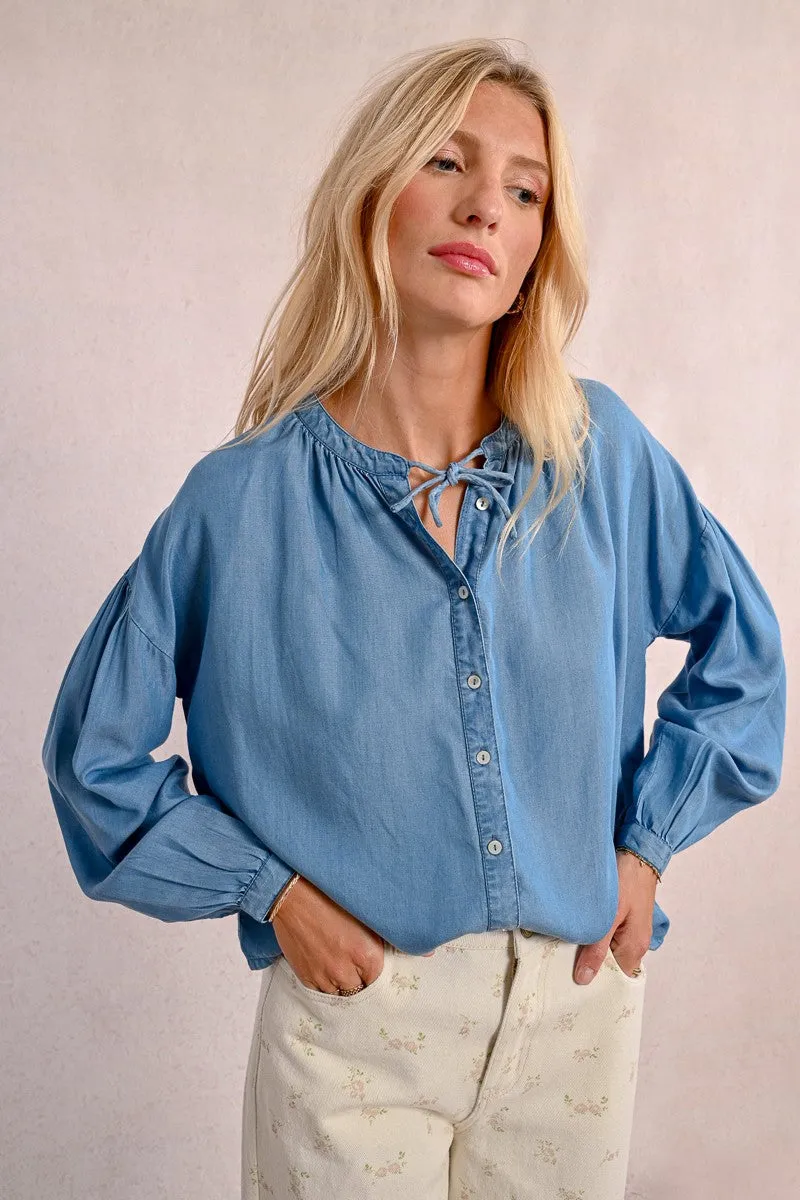 LOOSE TENCEL BLOUSE