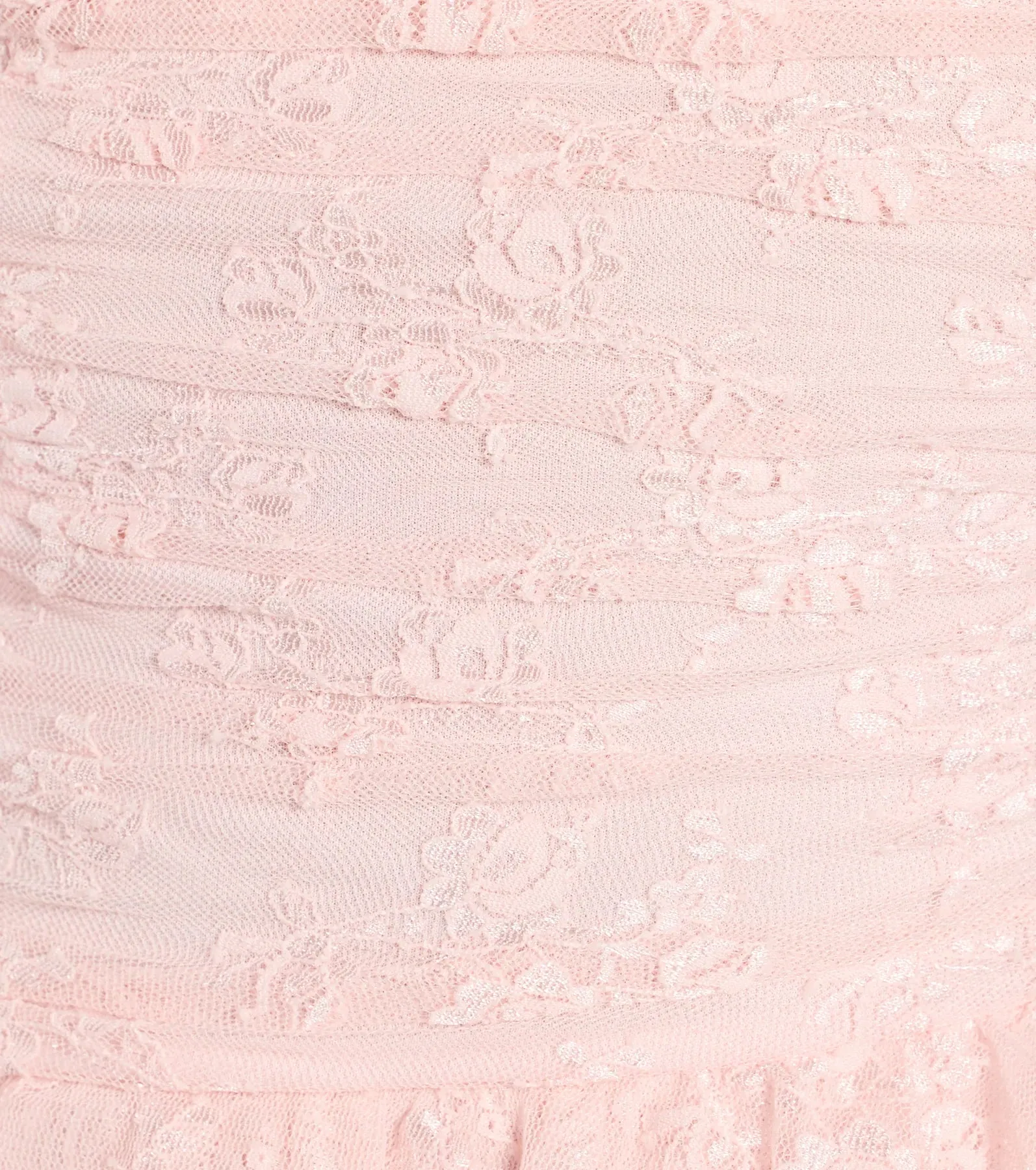 Lovely Nights Strapless Lace Ruffle Skater Dress