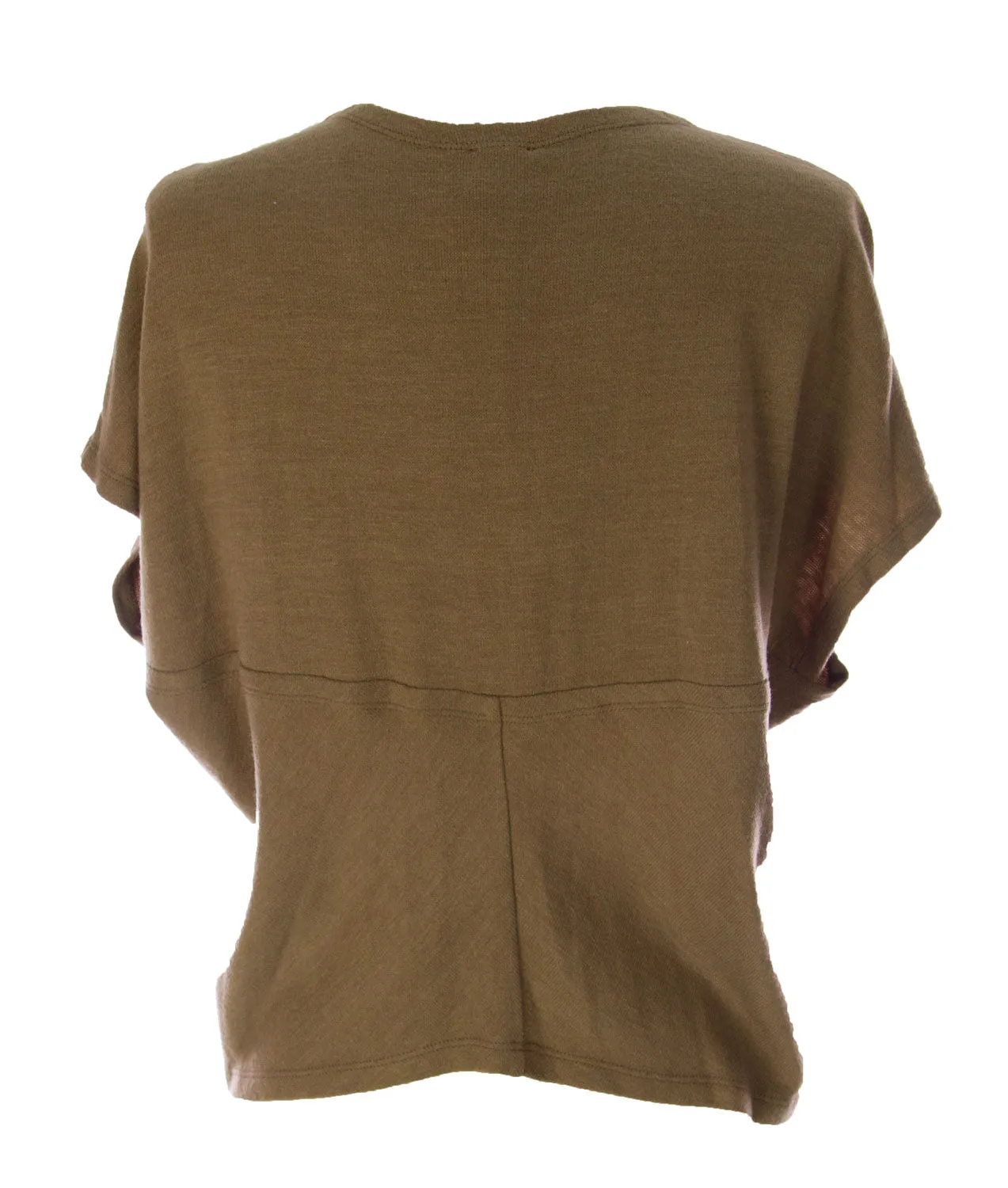 Lunn Women's Claire Dolman Sleeve Knit Waistcoat Chicoree