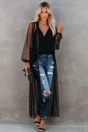 Lyrical Embellished Tulle Duster