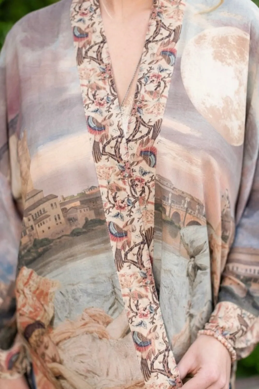 MARKET OF STARS IMAGINARIUM MATINEE MID LENGTH DUSTER BAMBOO KIMONO