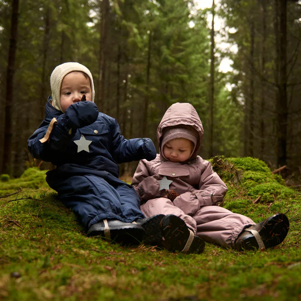 MATWISTI fleece lined snowsuit. GRS-3110 Adobe rose