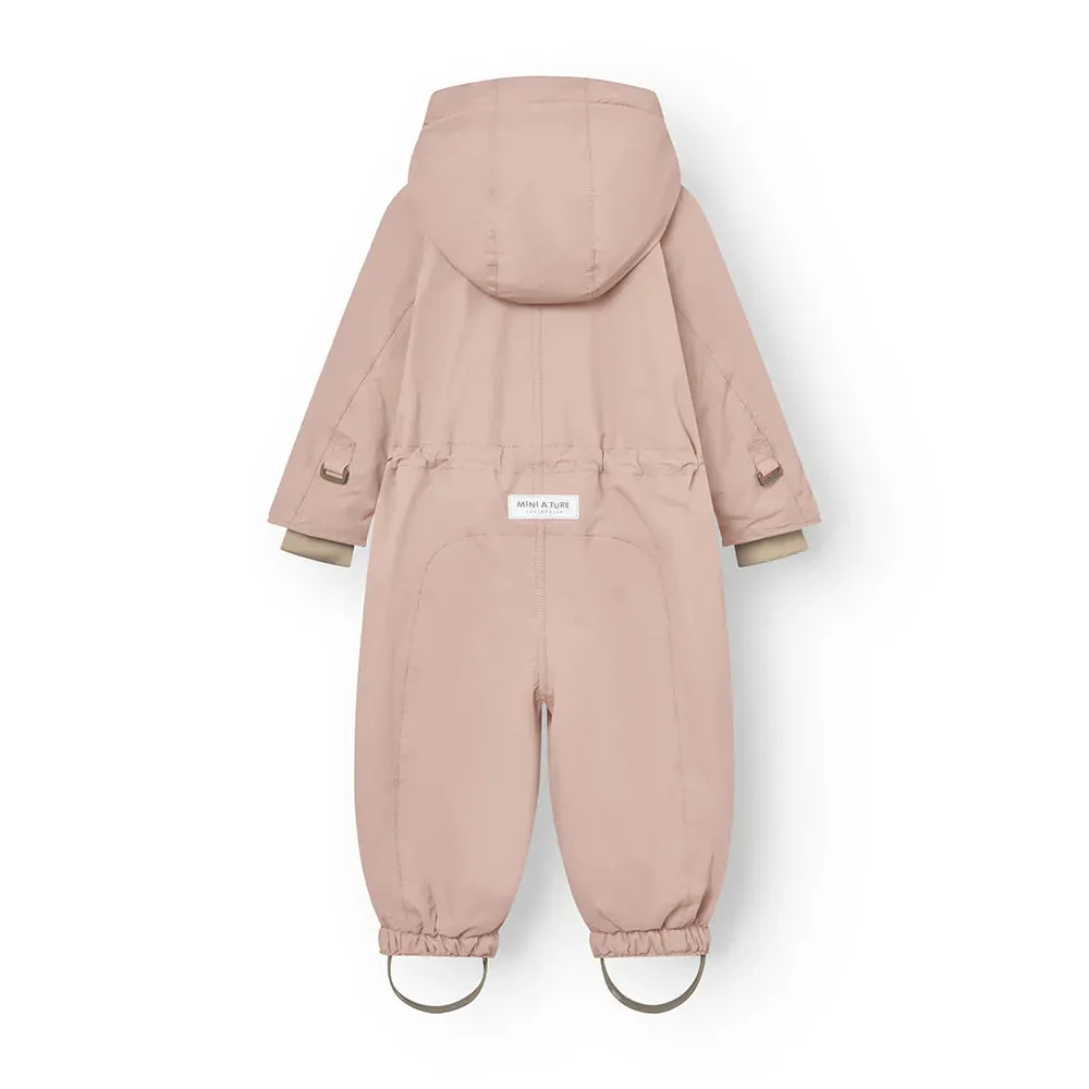 MATWISTI fleece lined snowsuit. GRS-3110 Adobe rose