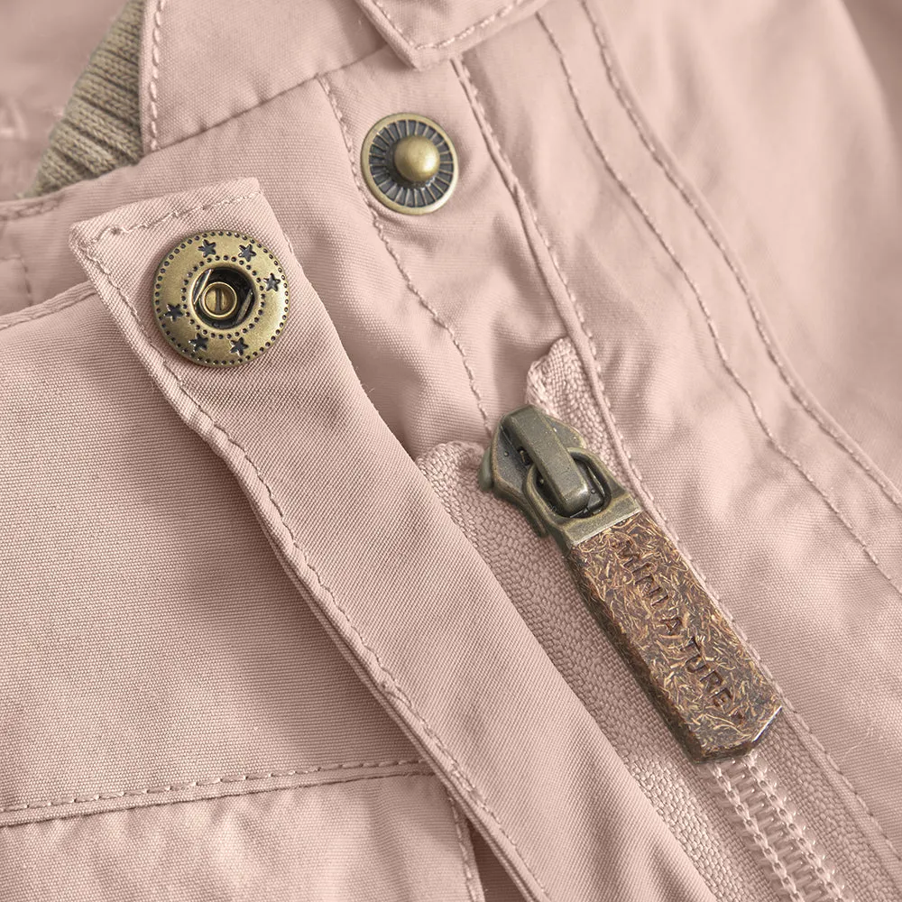 MATWISTI fleece lined snowsuit. GRS-3110 Adobe rose