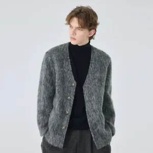 Men's Textured Wool Cardigan