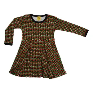 Mini Radish - Black Long Sleeve Skater Dress