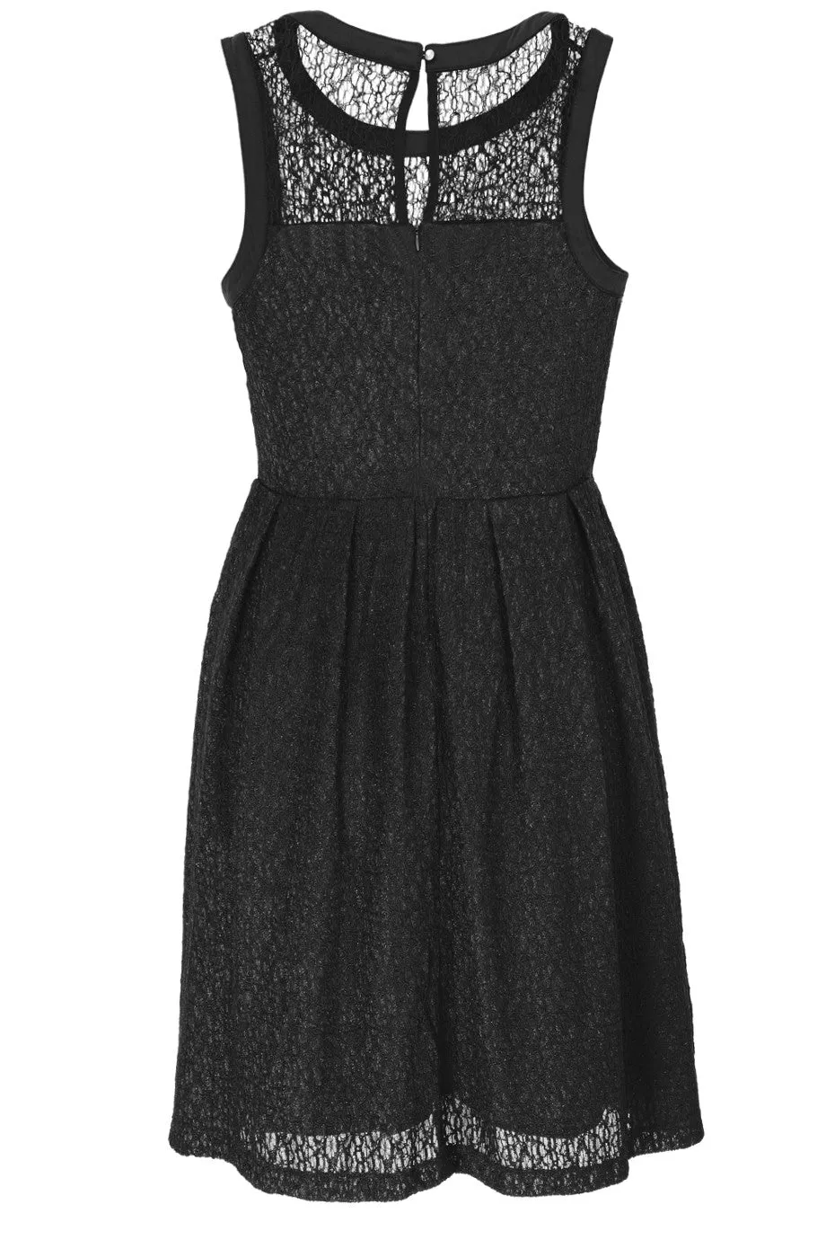 MISMA Black Lace Sleeveless Dress