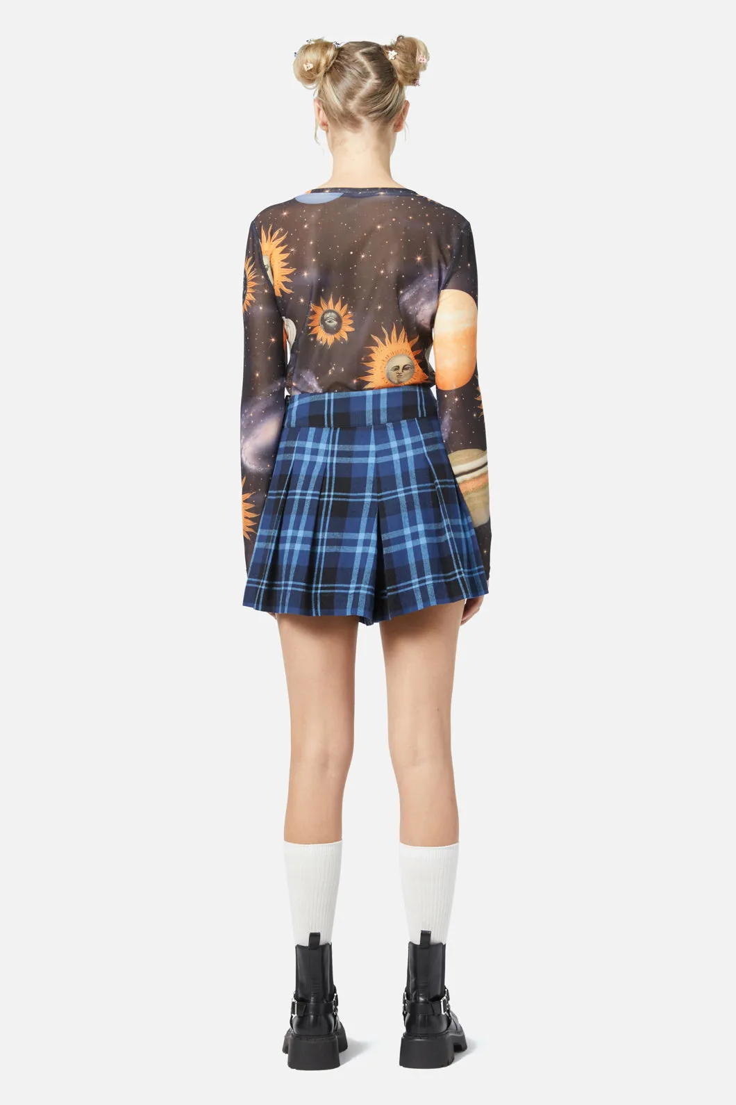 Moonlit Tartan Skort