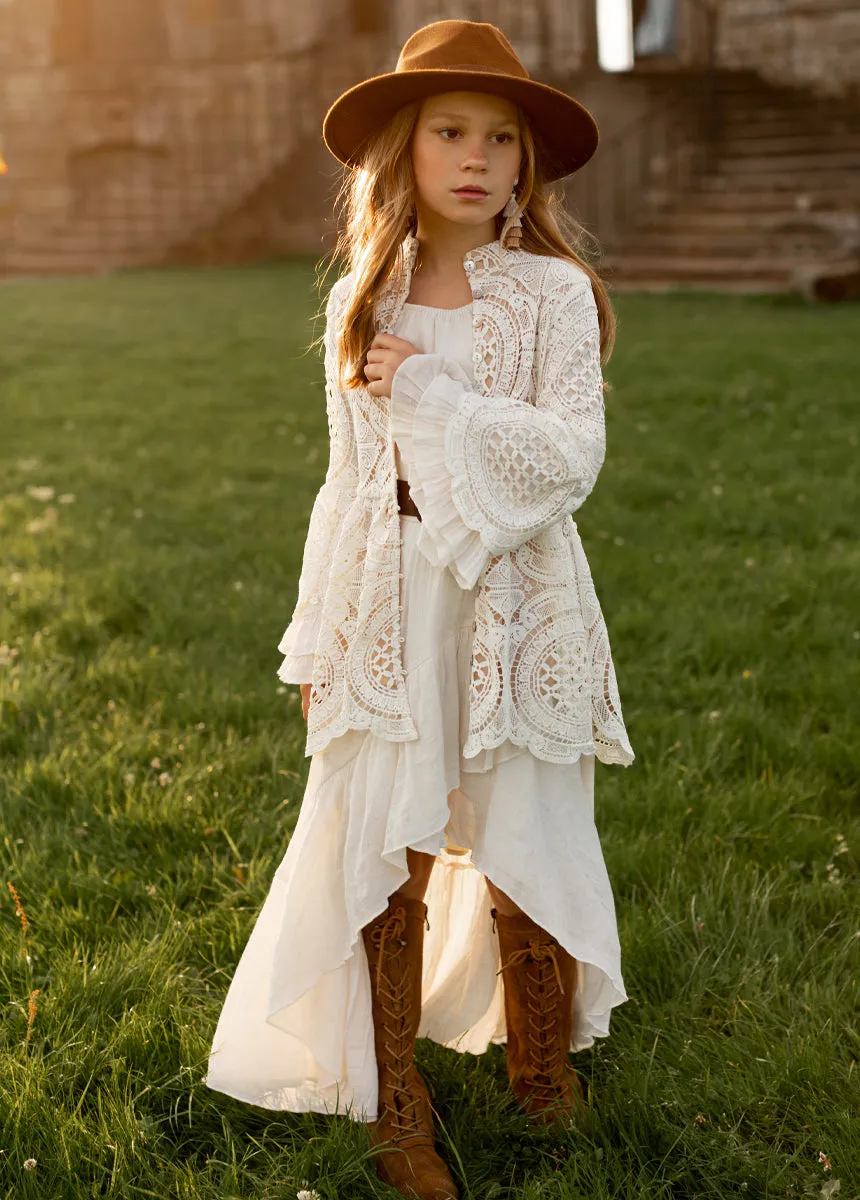 Mora Duster in Cream
