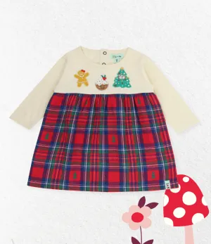 Multicoloured Festive Treats Applique Dress