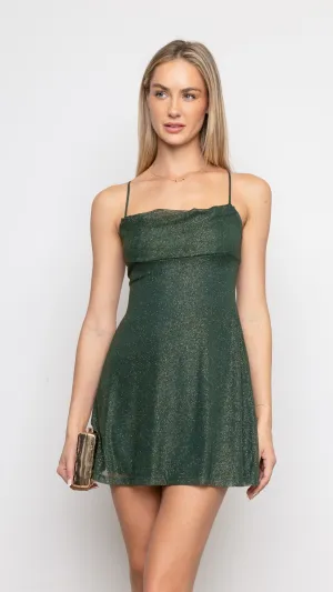 Nadir Mini Dress in Green