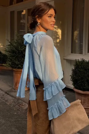 Never Fully Dressed Pastel Blue Elinor Blouse
