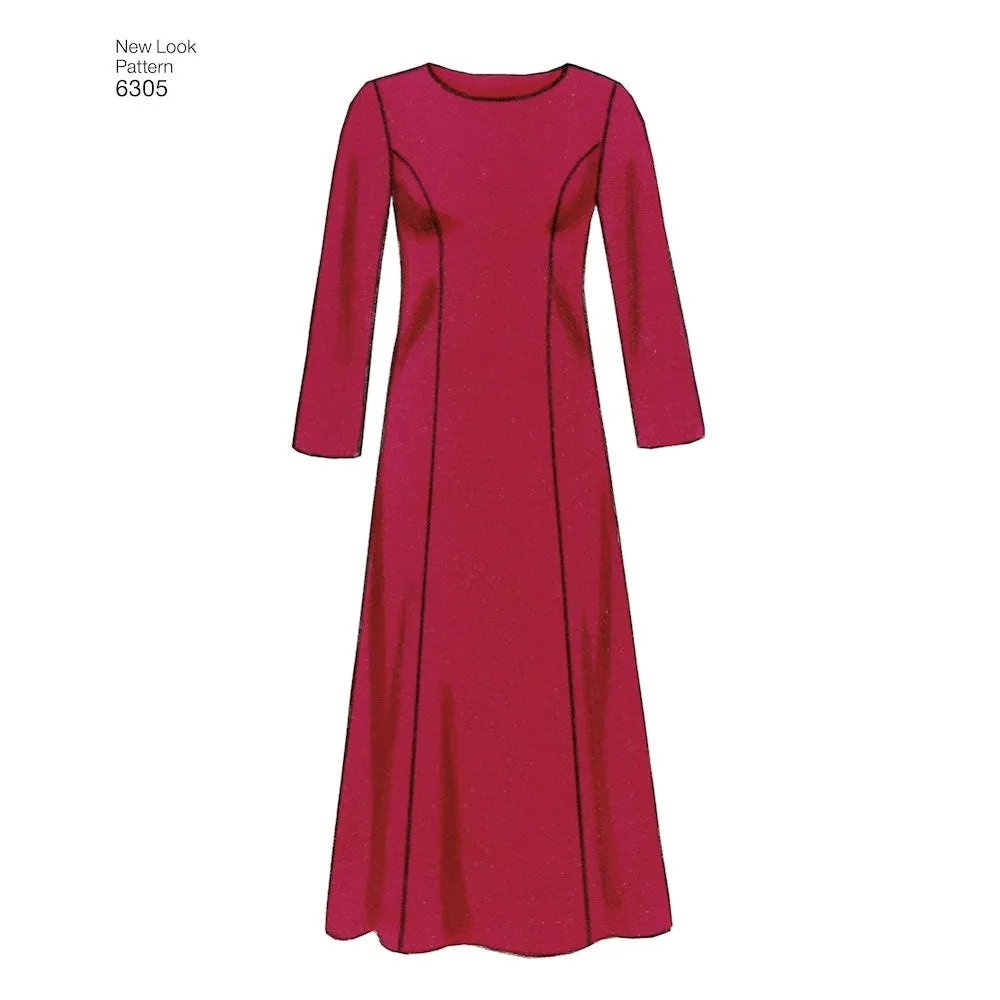 Newlook Pattern 6305 Misses Dresses