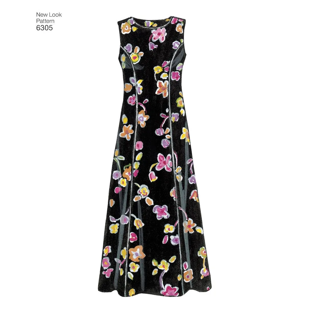 Newlook Pattern 6305 Misses Dresses