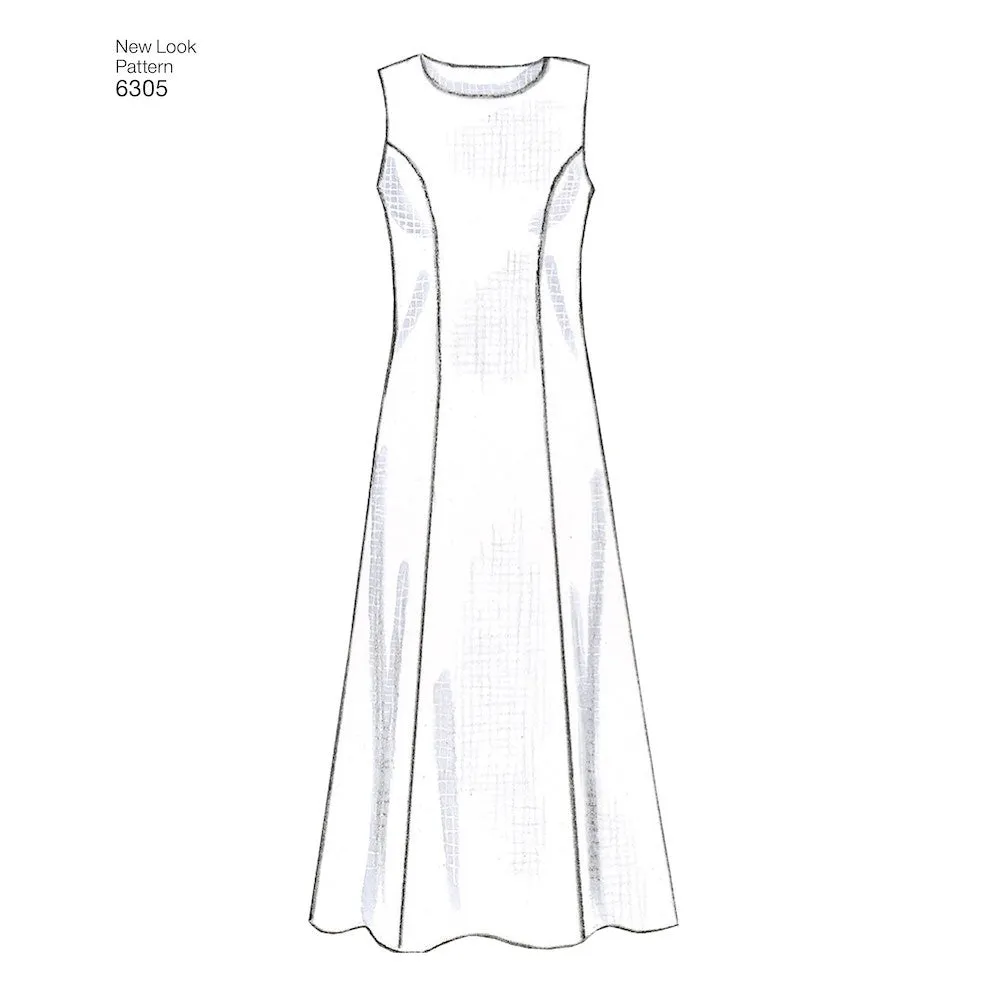 Newlook Pattern 6305 Misses Dresses