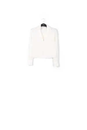 Off-white V-neck shirt