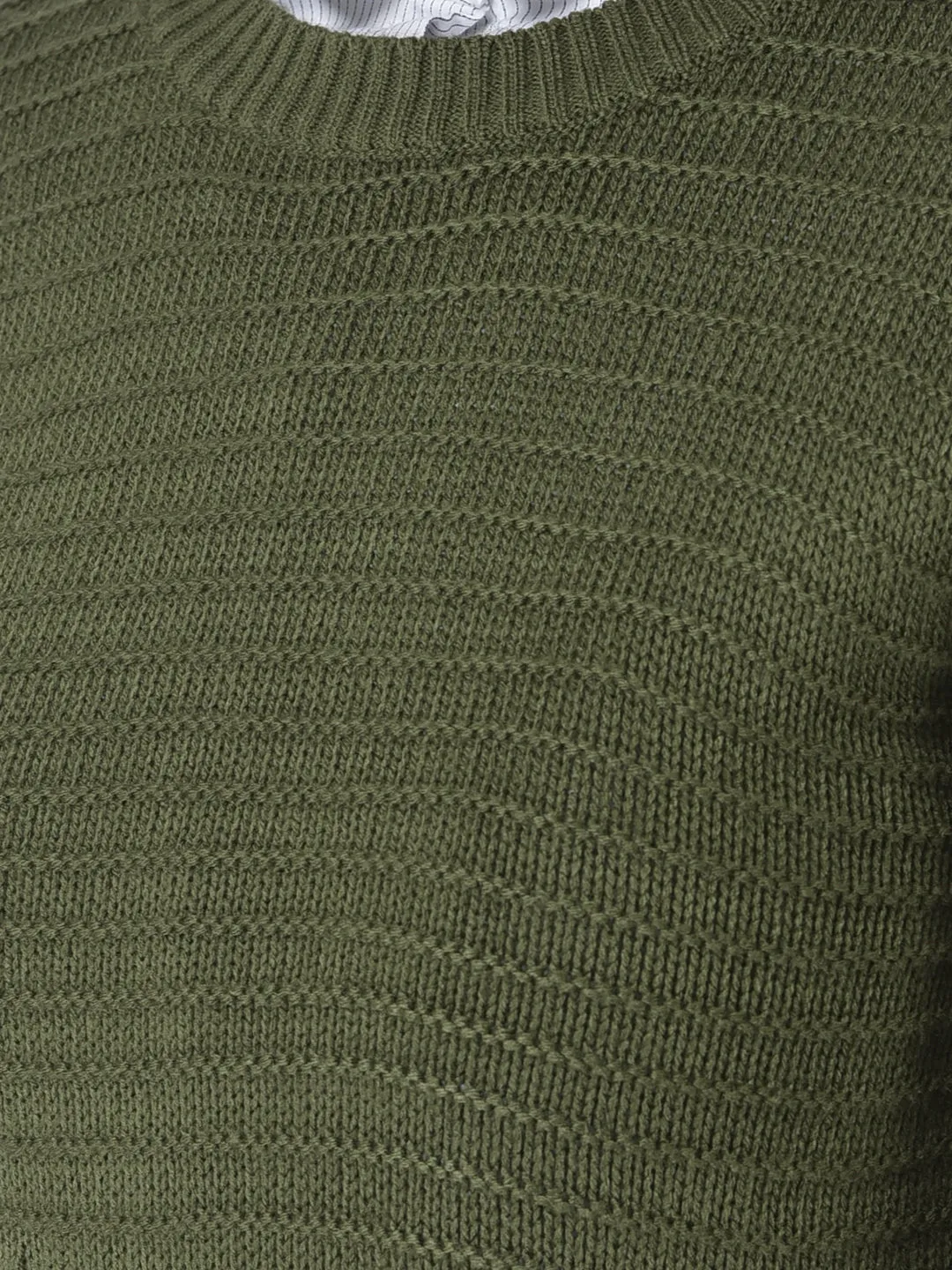 Olive Green Fitted Sweater