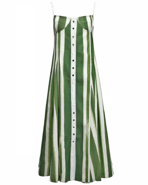 Palm Stripe Jules Dress