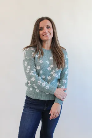 PATIA FLOWER KNIT SWEATER