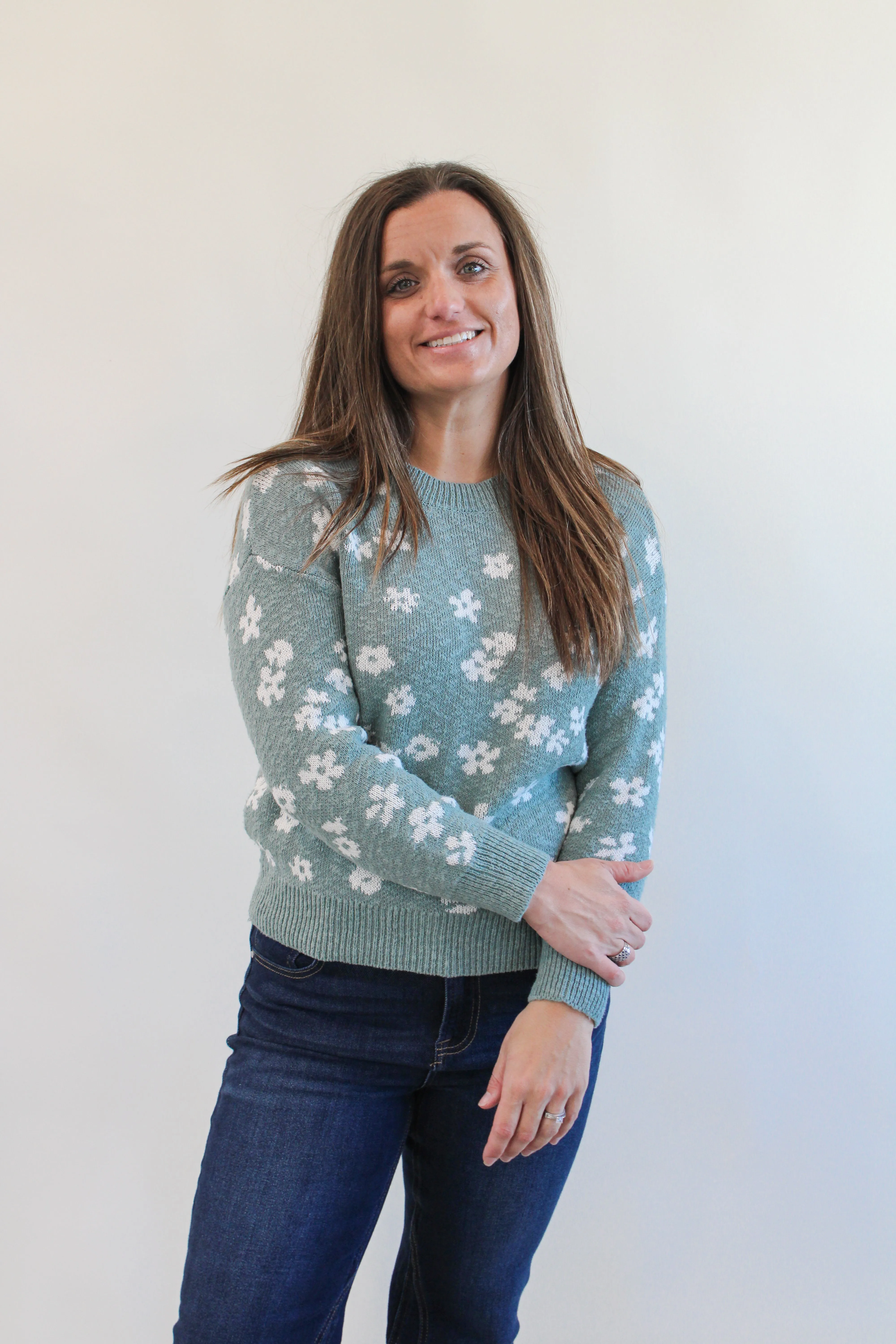 PATIA FLOWER KNIT SWEATER