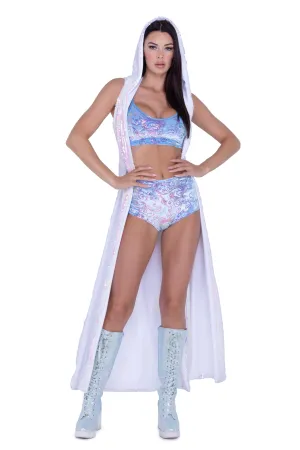 Pearl White Holographic Duster