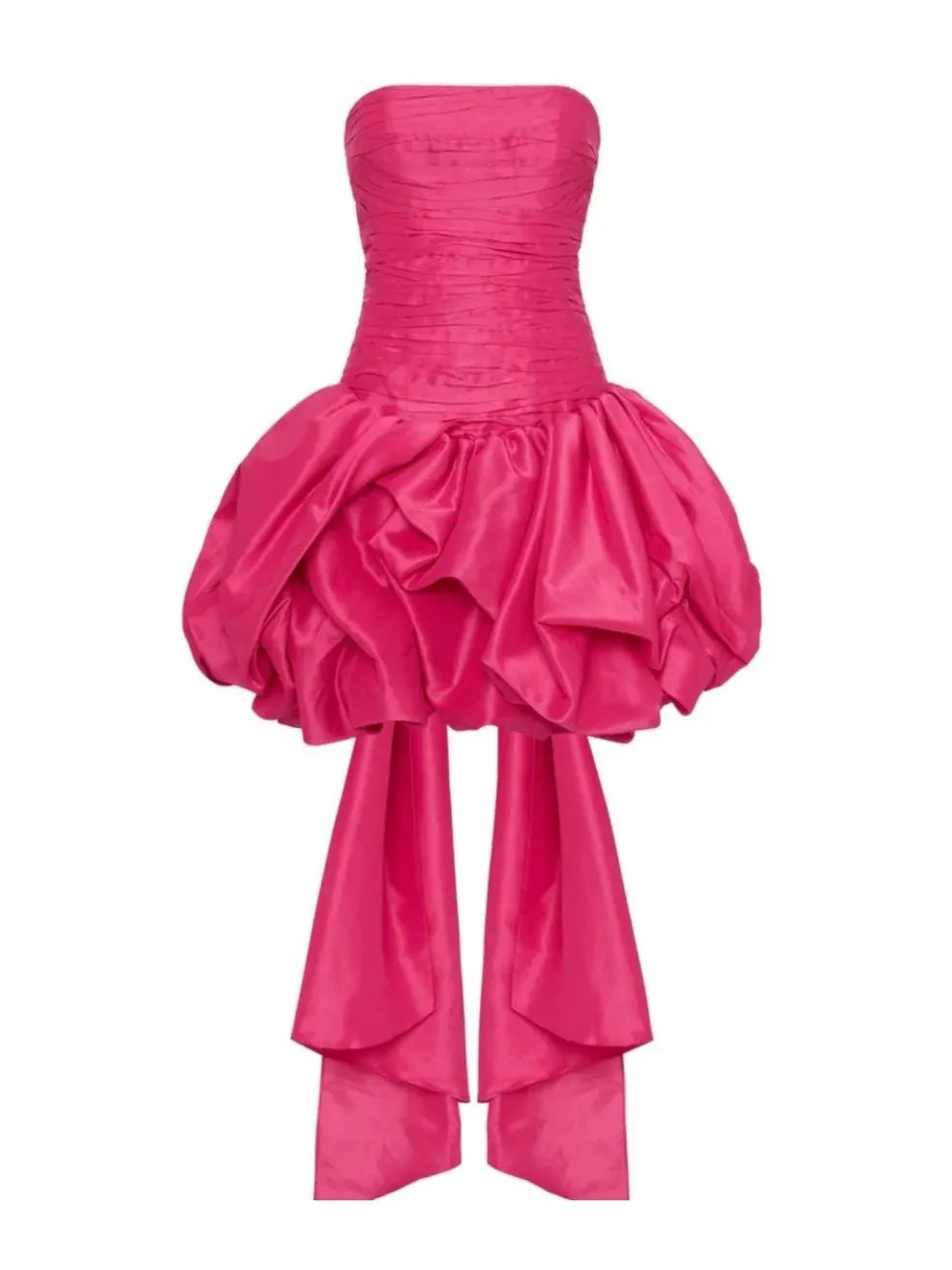 Piacere Strapless Bow Mini Dress