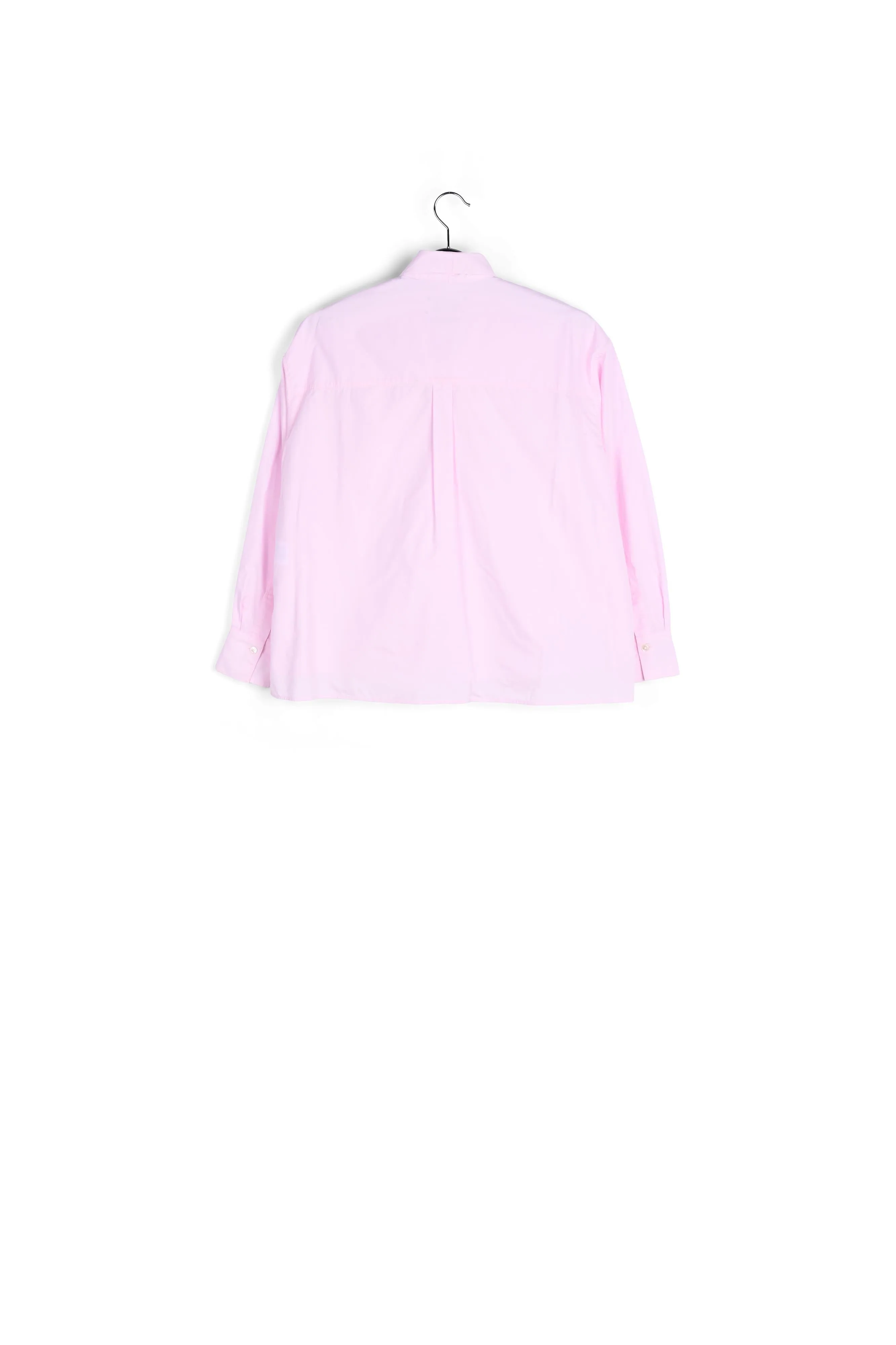 Pink pop-over pussy bow shirt