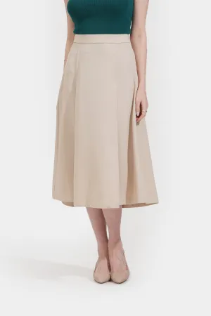 Pleated Midi Skirt