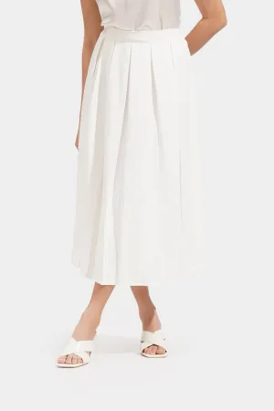 Pleated Midi Skirt