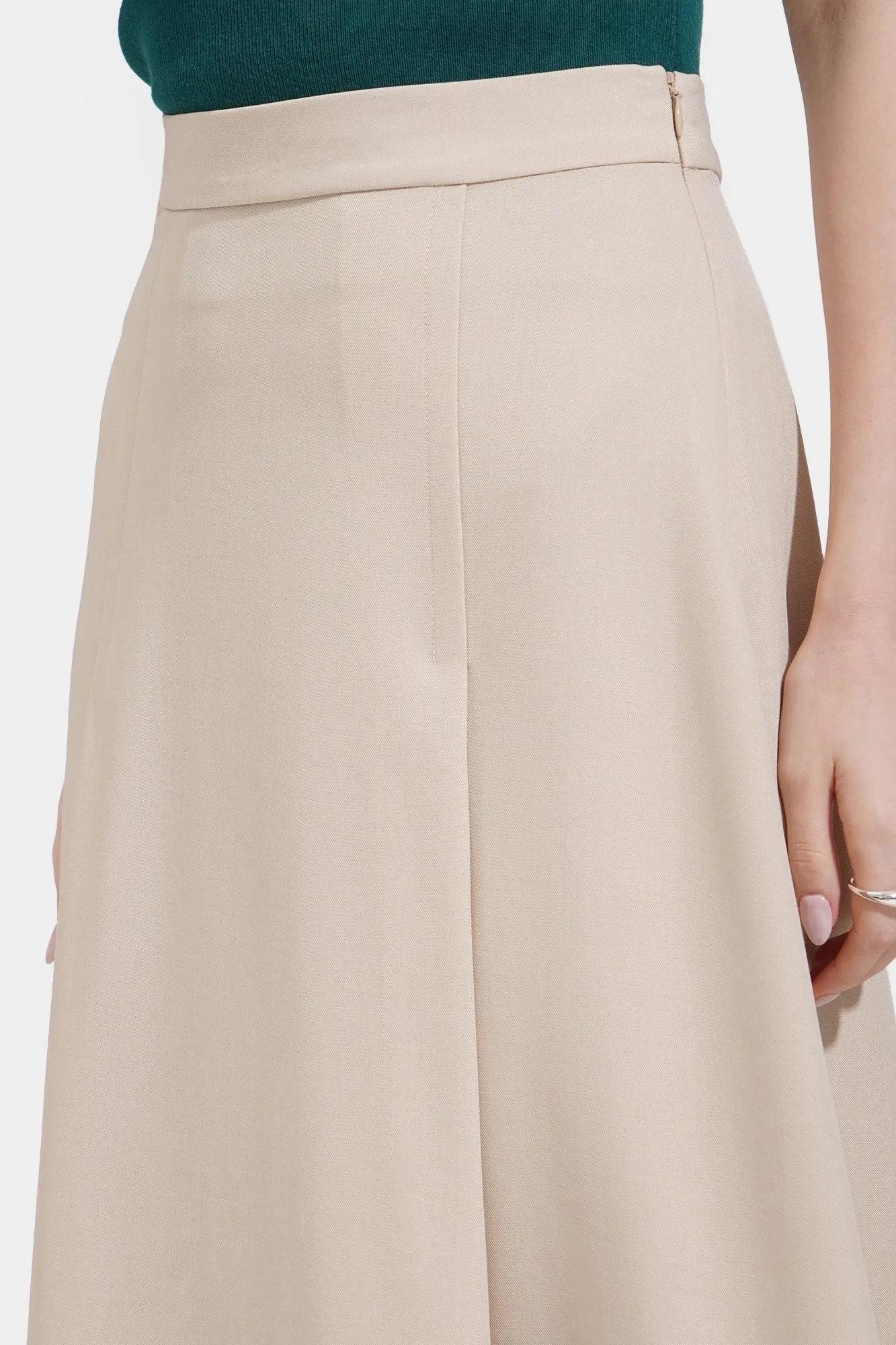 Pleated Midi Skirt