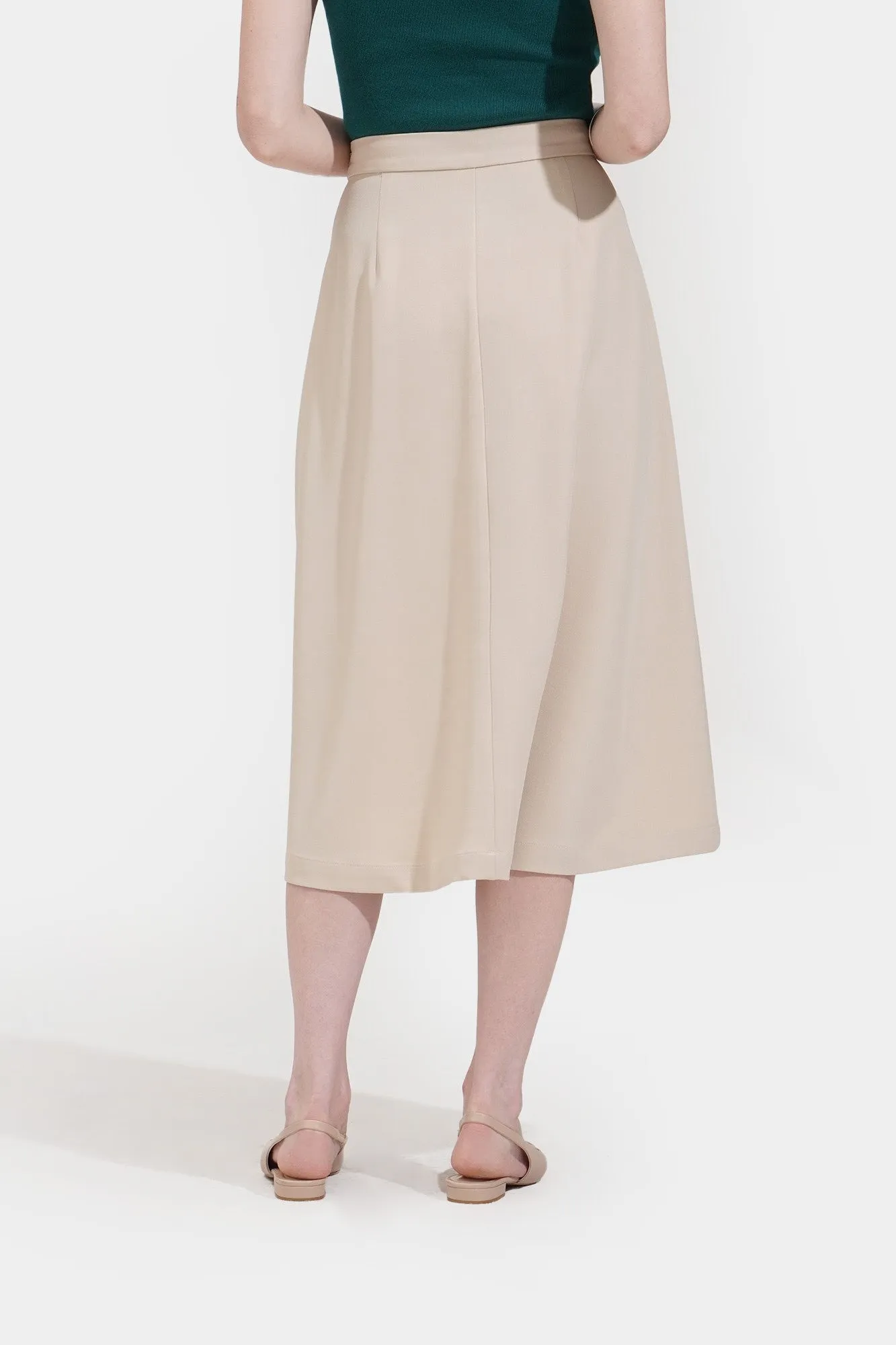 Pleated Midi Skirt