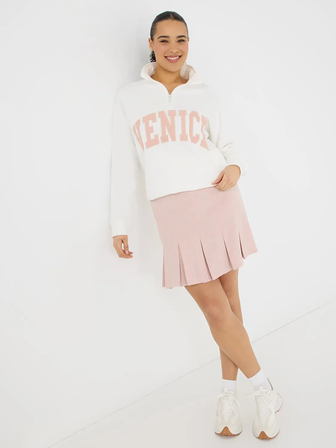 Pleated Mini Skirt