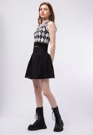 Pleated Mini Skirt