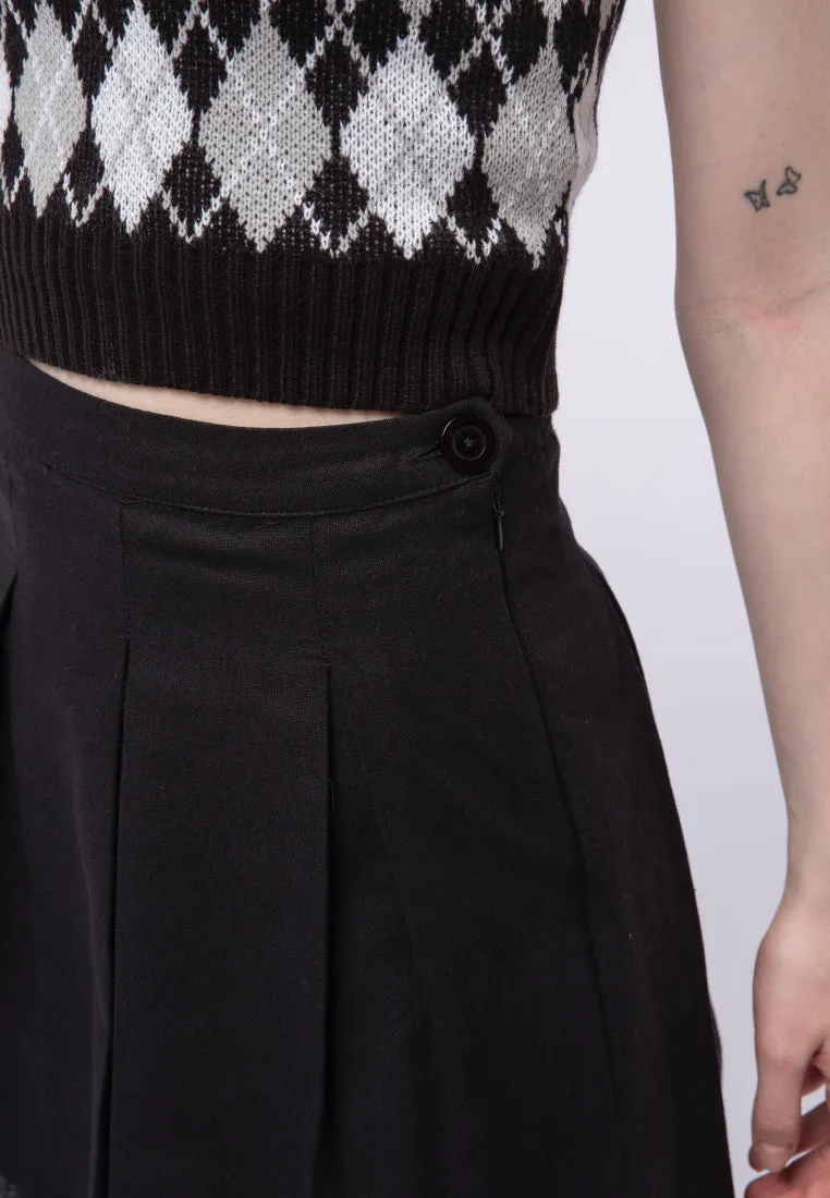 Pleated Mini Skirt