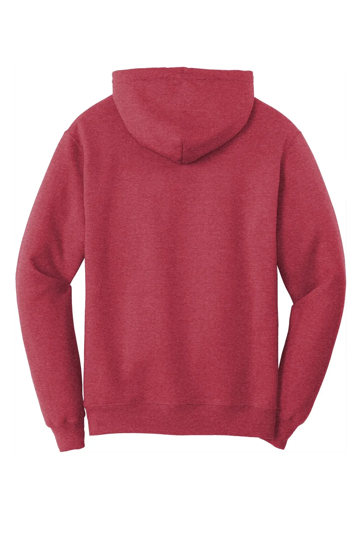 Port & Company Core Fleece Pullover Hooded Sweatshirt. PC78H Heather Red