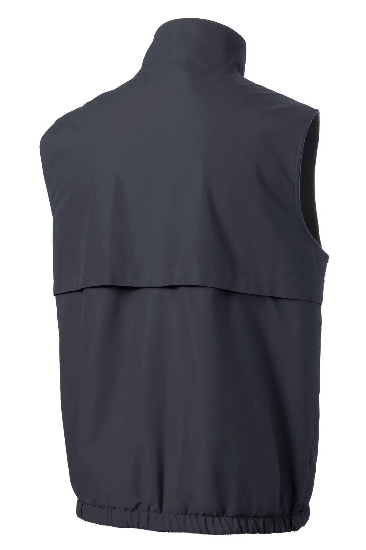 Port Authority Reversible Charger Vest. J7490 Battleship Grey/ Black